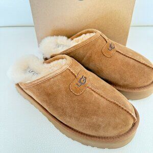 NIB UGG DISCOQUETTE SLIDE SLIPPER CHESTNUT SIZE 7